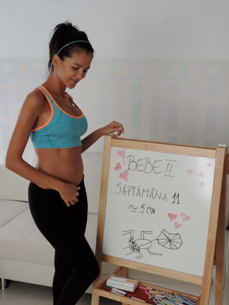Ruxandra Luca sarcina trimestrul I, saptamana 11 