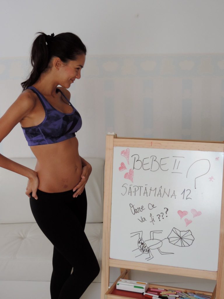 Ruxandra Luca sarcina trimestrul I, saptmana 12