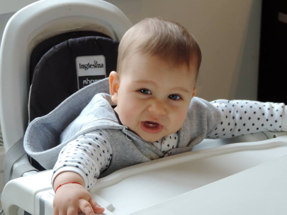 Ruxandra Luca, bebelus, primul dinte