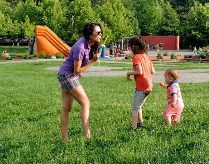 Ruxandra Luca, zi de weekend in parc
