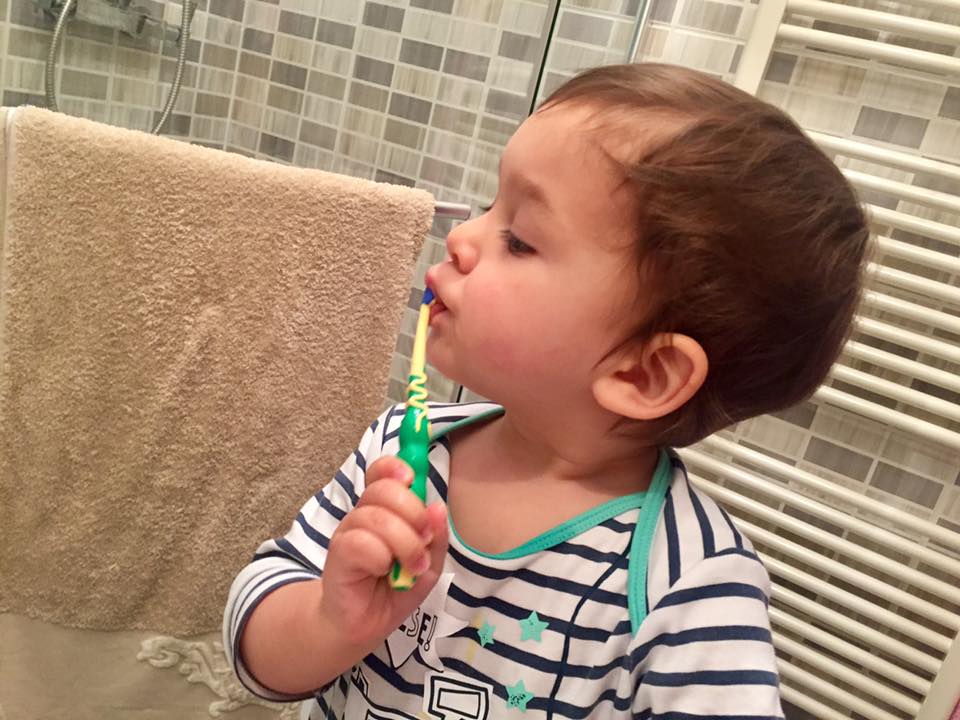 Ruxandra Luca, Cum mi-am invatat bebelusul sa se spele pe dinti